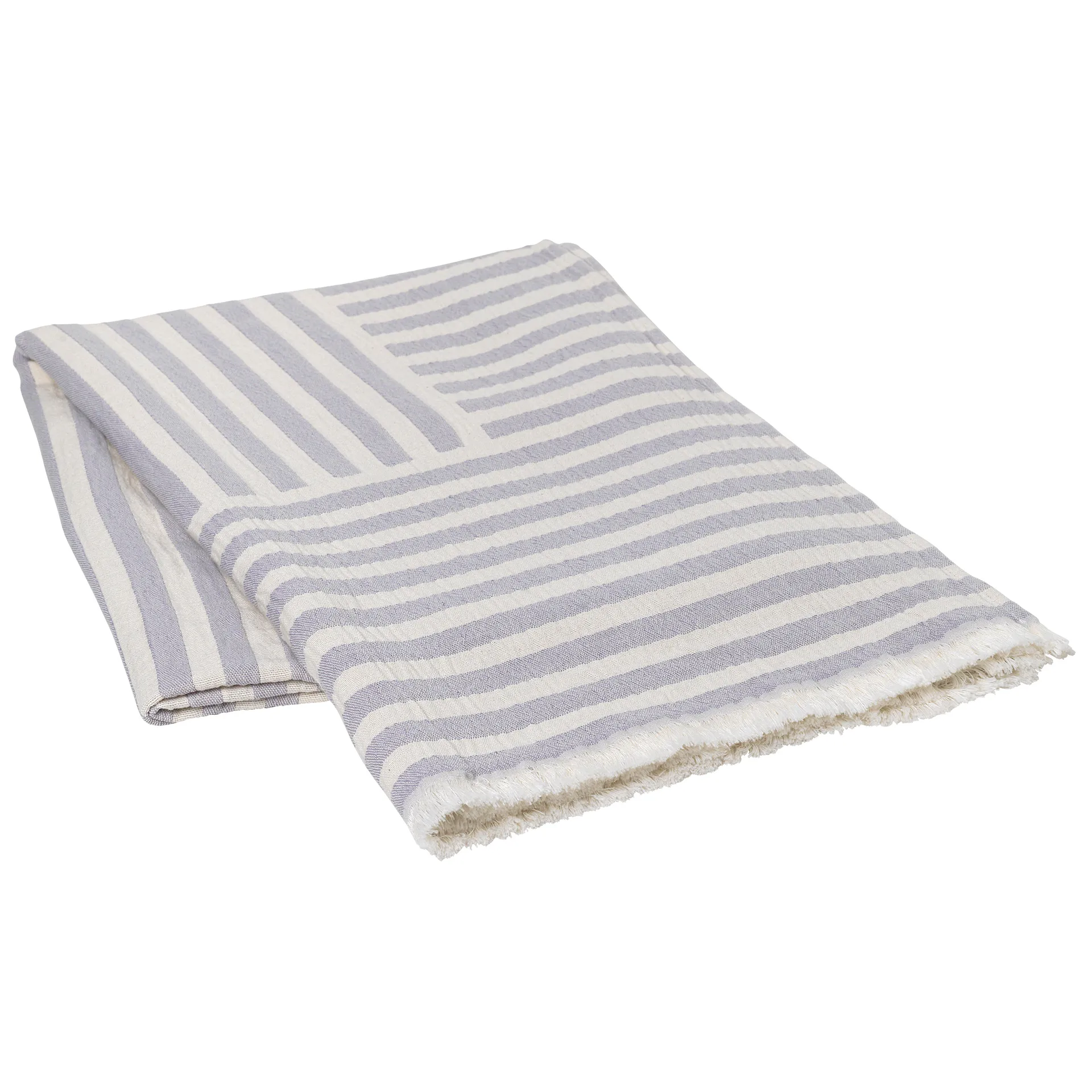 Frankie katoenen plaid 130x180 cm, Orchid hush light purple Broste Copenhagen