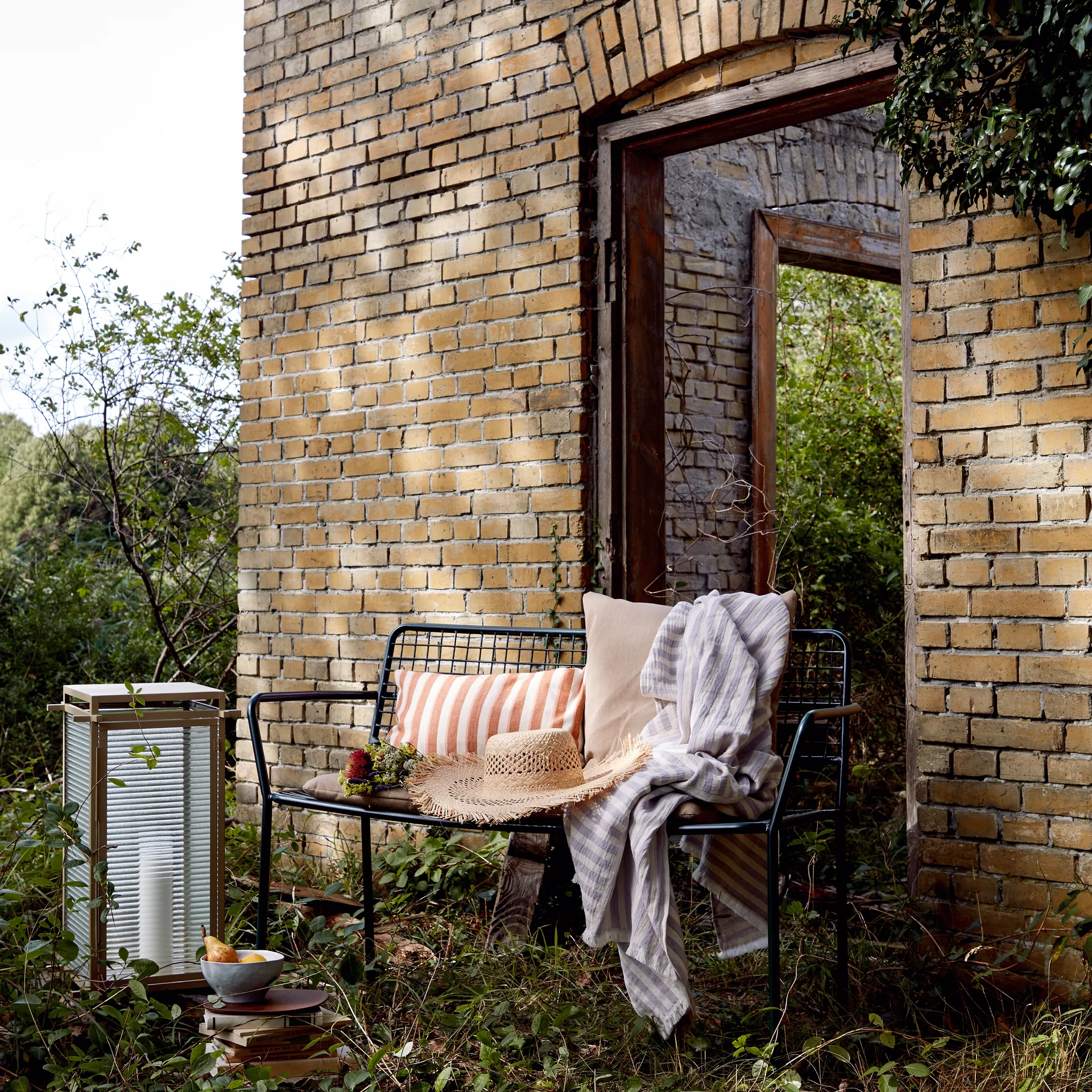 Frankie katoenen plaid 130x180 cm, Orchid hush light purple Broste Copenhagen