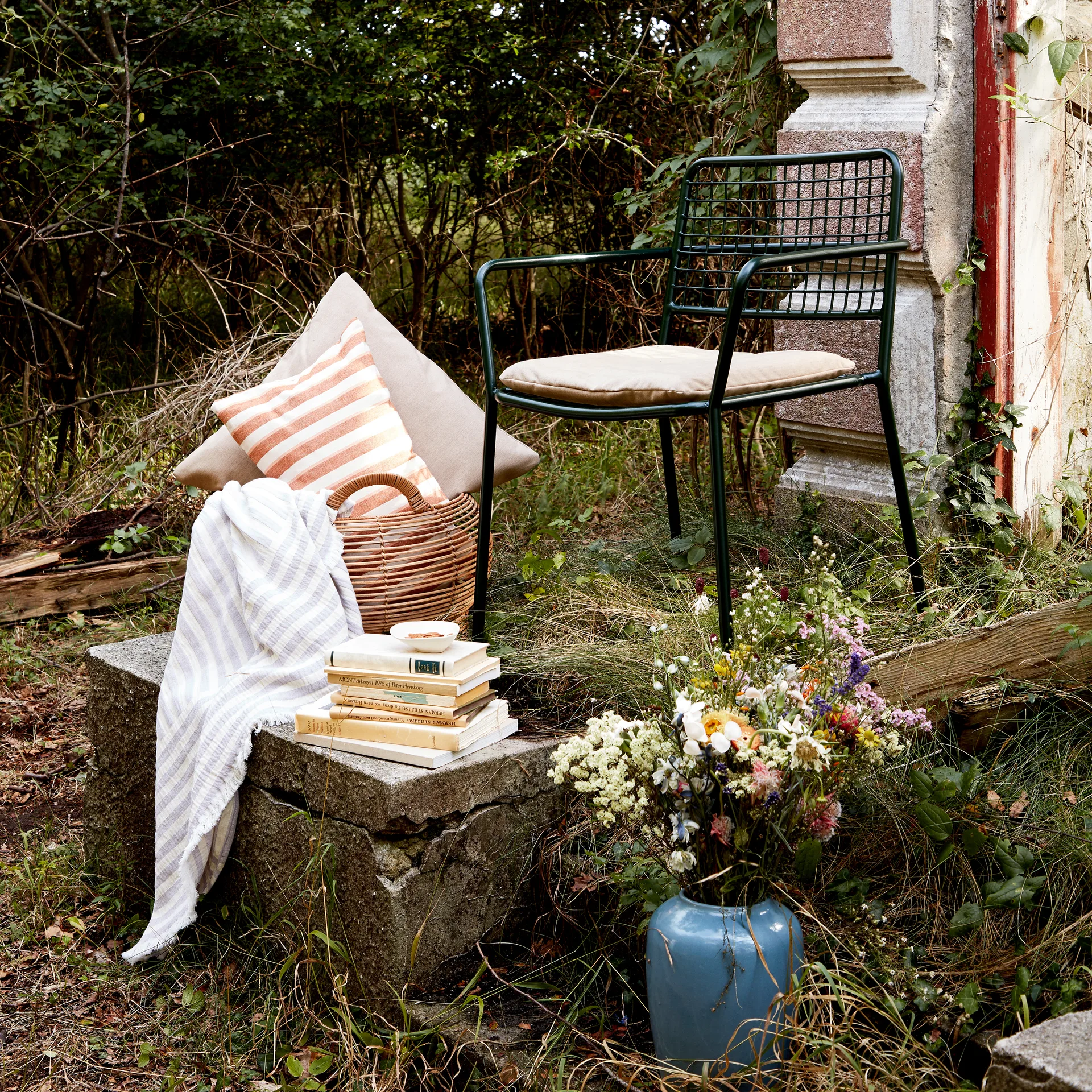 Frankie katoenen plaid 130x180 cm, Orchid hush light purple Broste Copenhagen