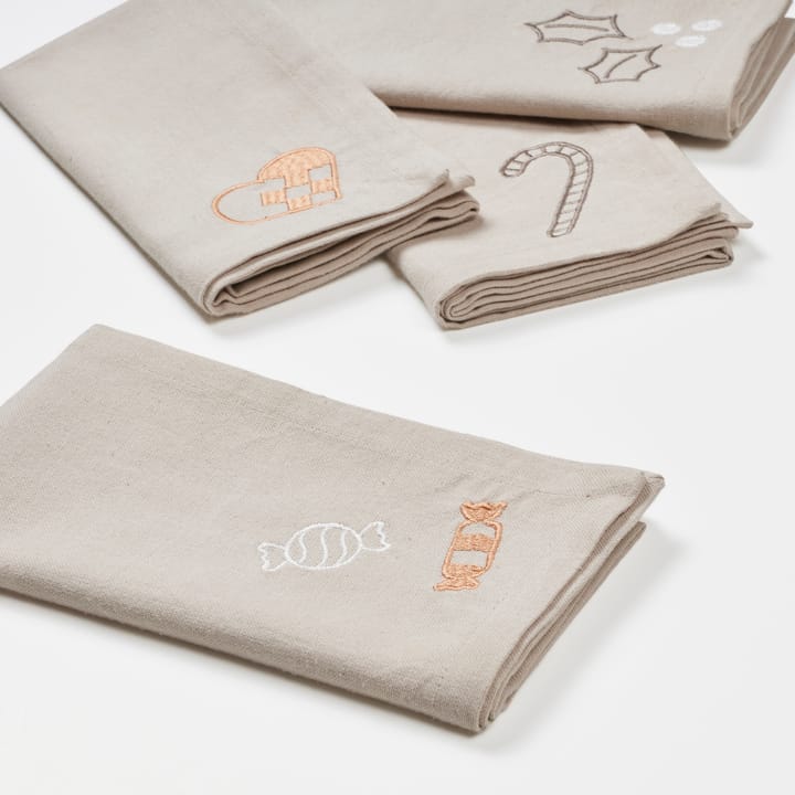 Fryd stoffen servet 45x45 cm 4-delig, Light warm grey-beige Broste Copenhagen