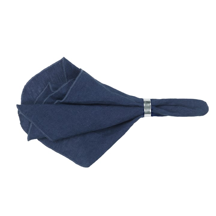 Gracie linnen servetten - donkerblauw (Insignia blue) - Broste Copenhagen