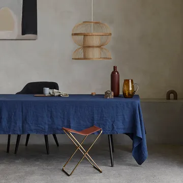 Gracie tafelkleed 160x300 cm - donkerblauw - Broste Copenhagen