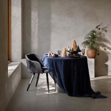 Gracie tafelkleed 160x300 cm - donkerblauw - Broste Copenhagen