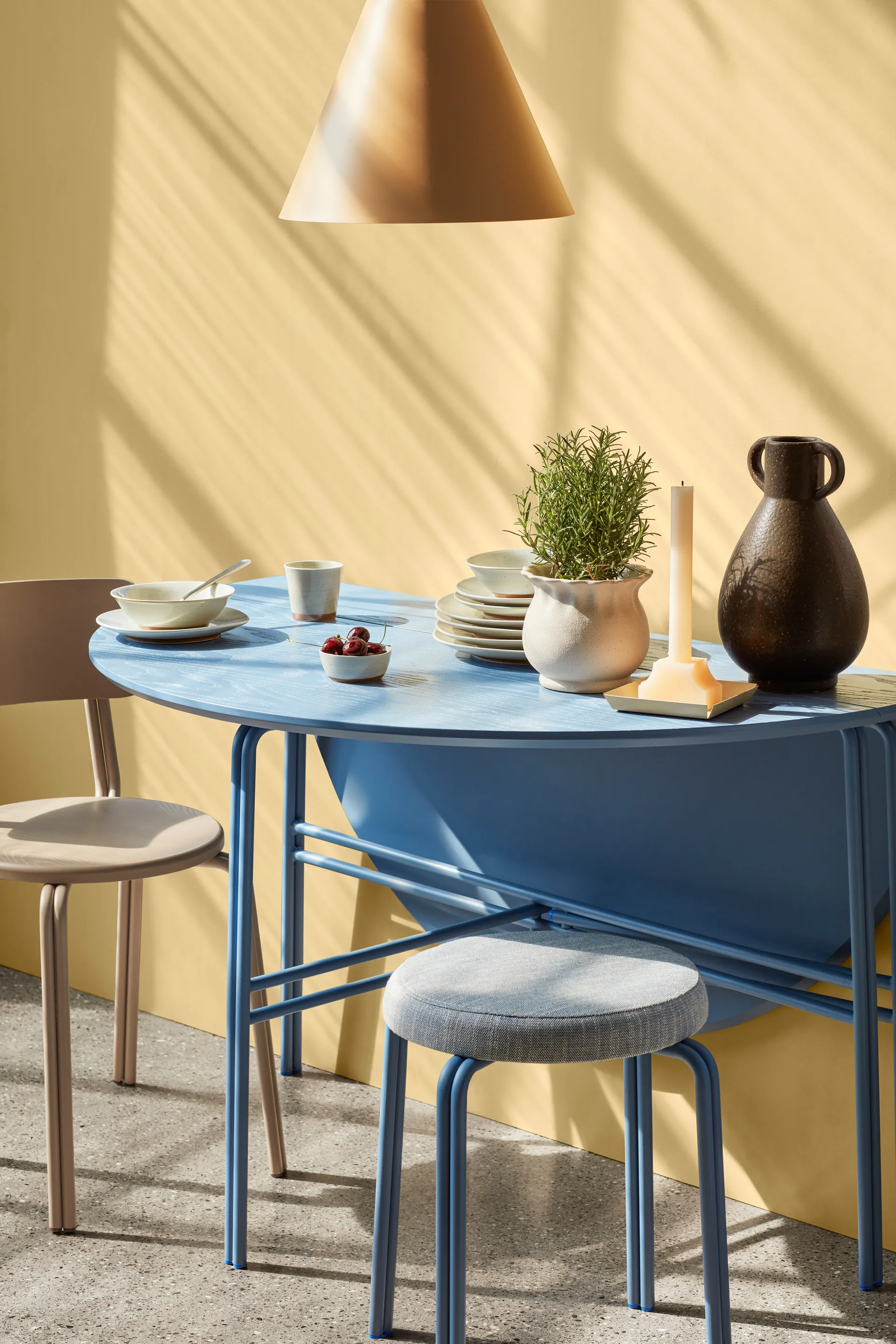 Grød dinerbord Ø26 cm, Sand Broste Copenhagen