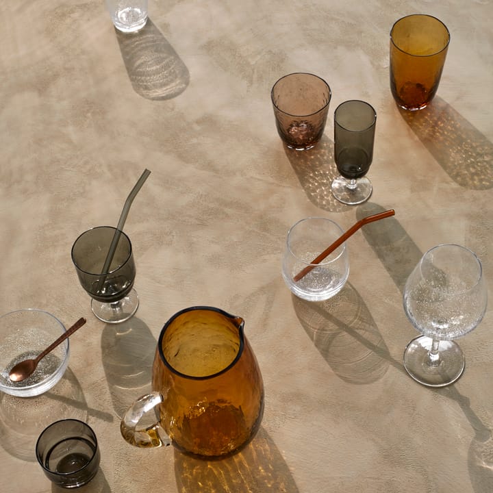 Hammered drinkglas 33,5 cl, Bruin Broste Copenhagen