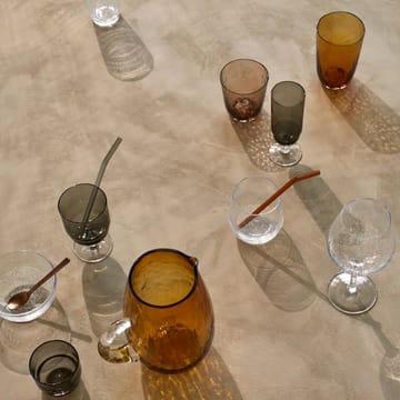 Hammered drinkglas 33,5 cl - Bruin - Broste Copenhagen