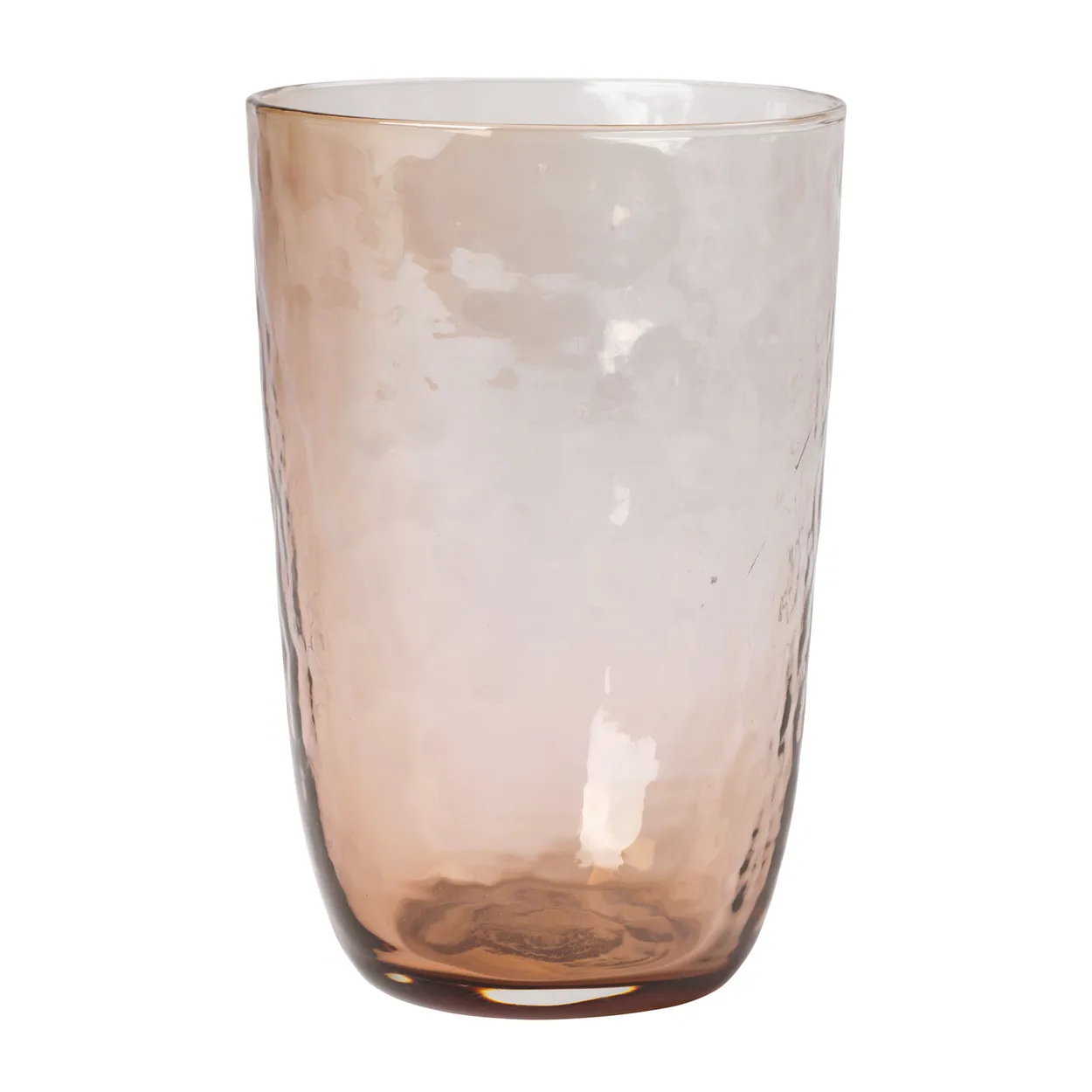 Broste Copenhagen Hammered drinkglas 50 cl Bruin