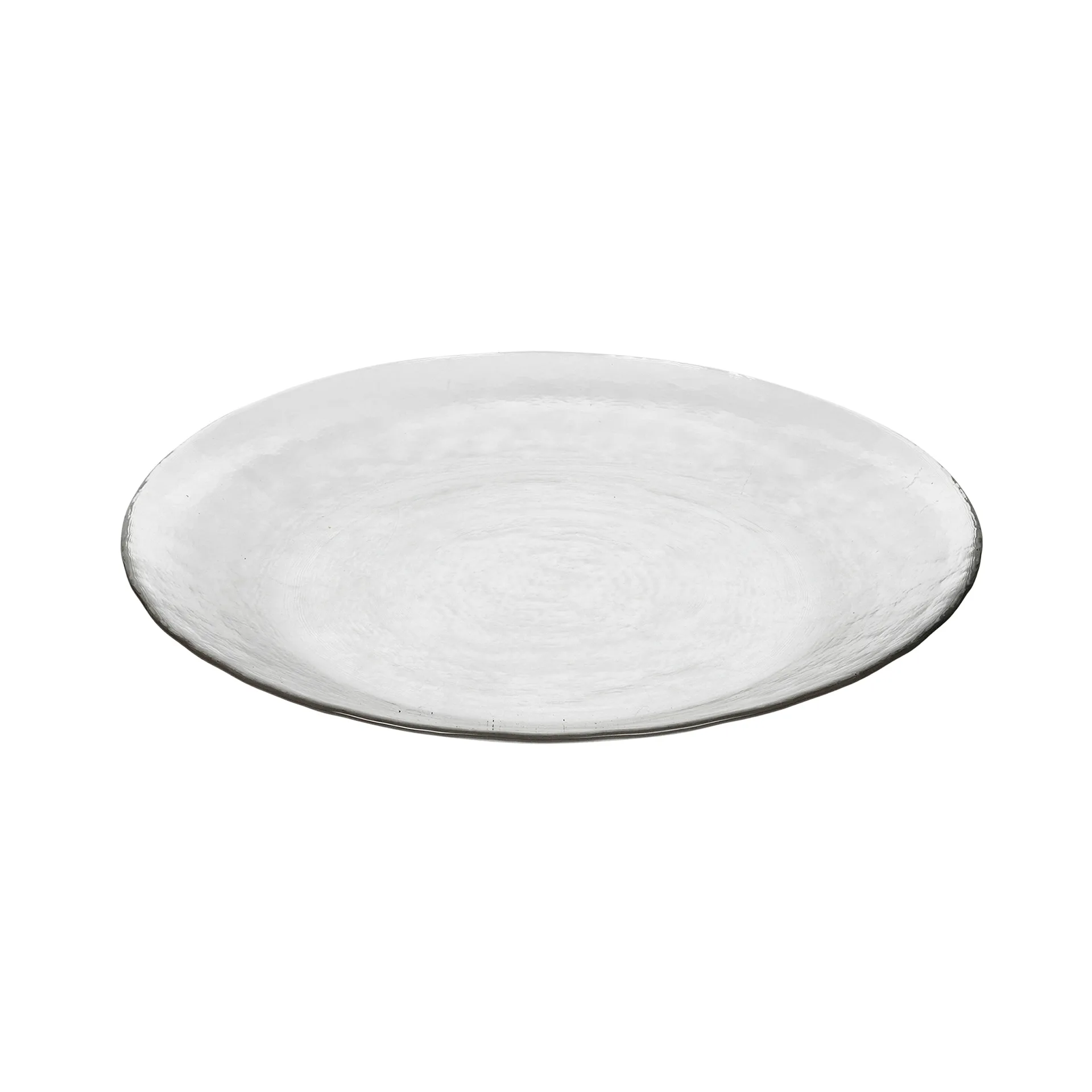 Hammered glazen bord Ø 22,5 cm, Helder Broste Copenhagen