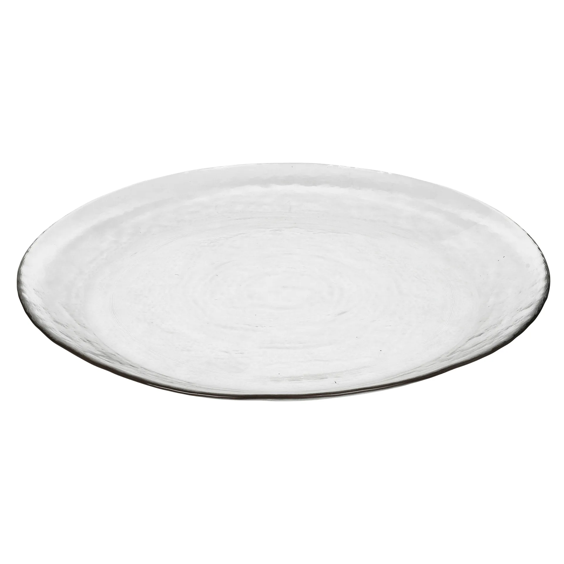 Hammered glazen bord Ø 27 cm, Helder Broste Copenhagen