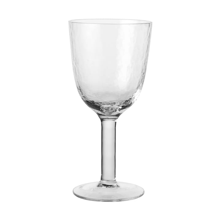 Hammered witte wijn glas 30 cl - Helder - Broste Copenhagen