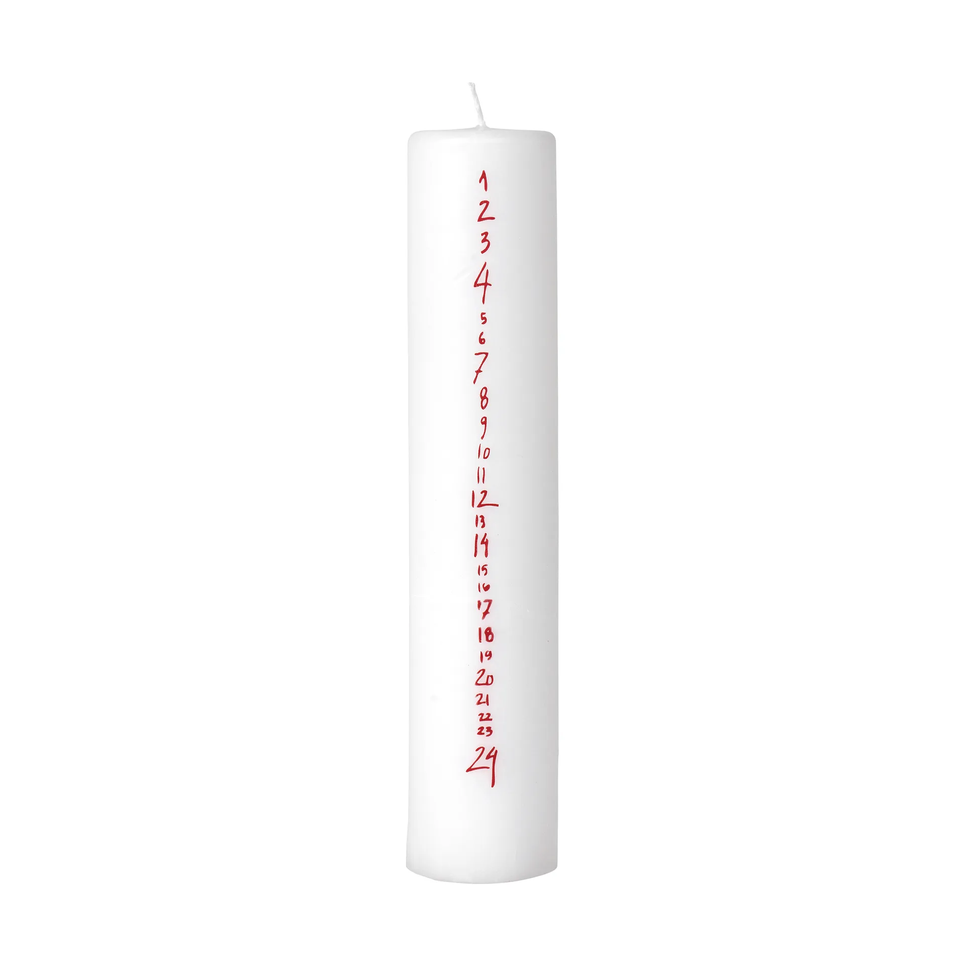 Handwritten adventskaars, White-Red Broste Copenhagen