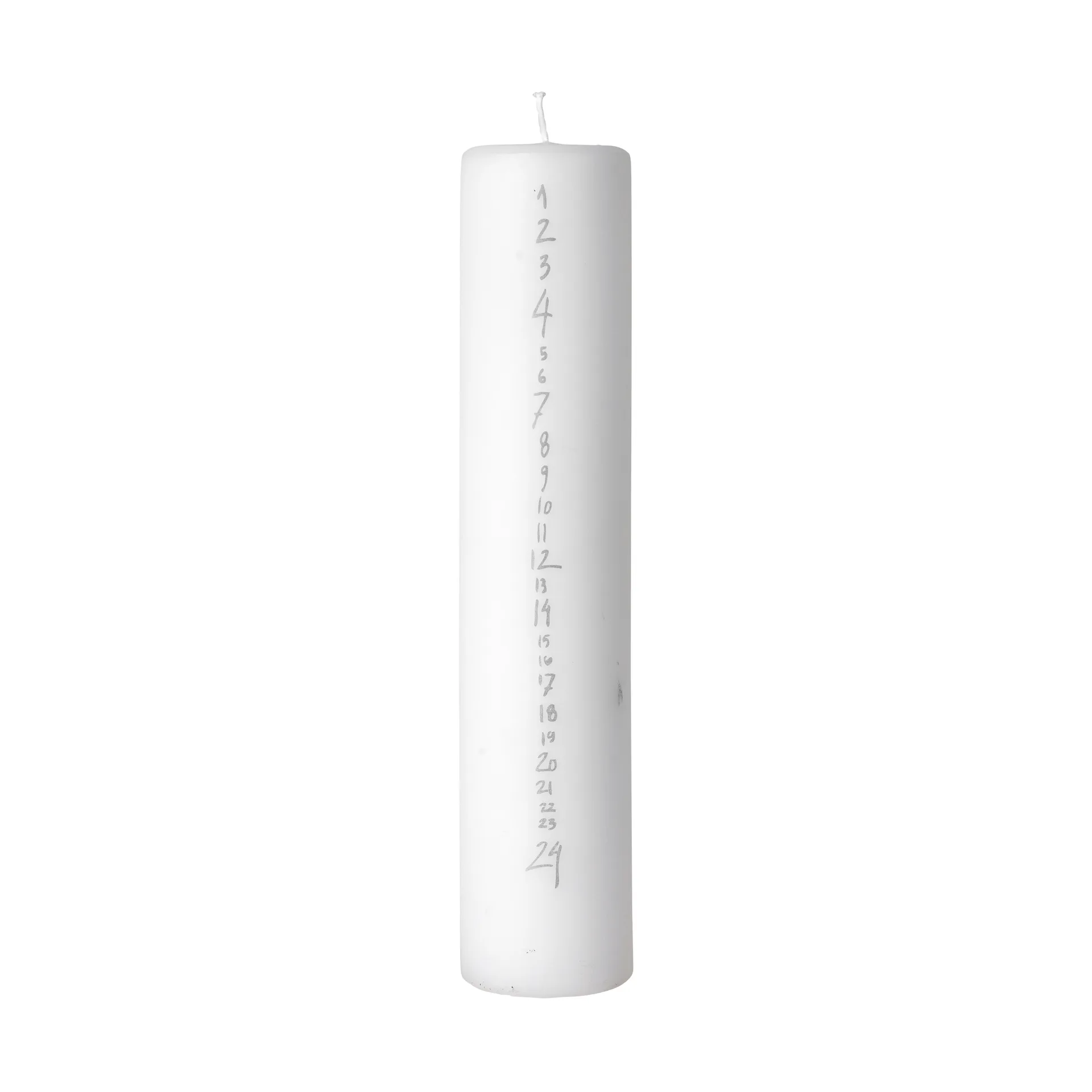 Handwritten adventskaars, White-Silver Broste Copenhagen