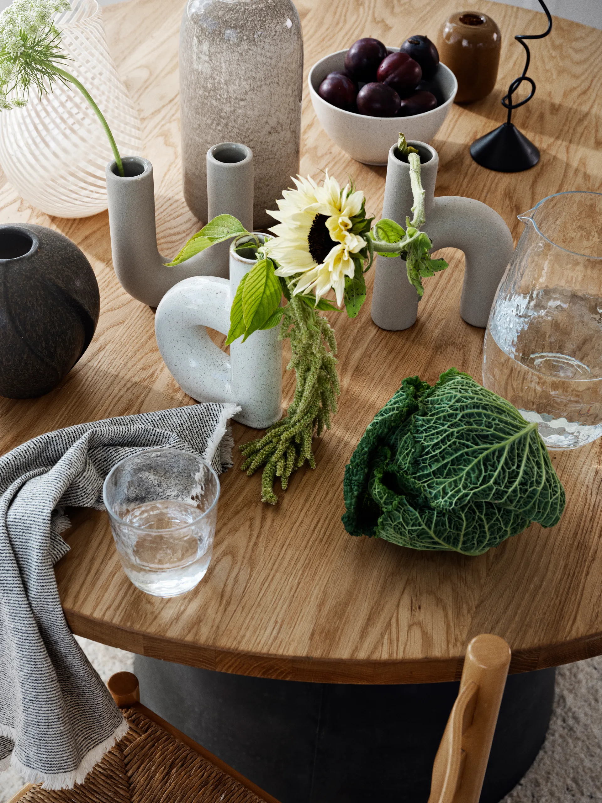 Hector vaas B Ø19 cm, Rainy day grey Broste Copenhagen