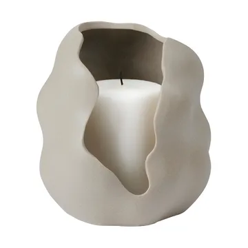 Hekla Hurricane windlicht - Dove grey, Ø16 cm - Broste Copenhagen