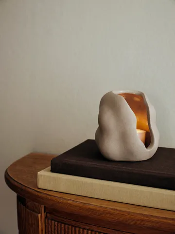 Hekla Hurricane windlicht - Duifgrijs, Ø9,5 cm - Broste Copenhagen