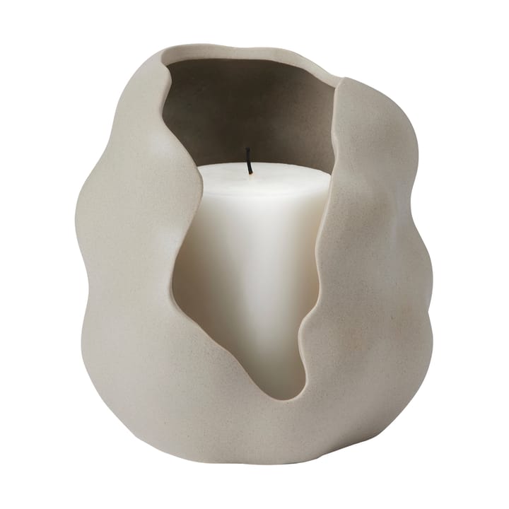 Hekla kaarsenhouder Ø16 cm, Dove grey Broste Copenhagen