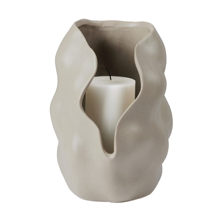Hekla kaarsenhouder Ø18,6 cm, Dove grey Broste Copenhagen