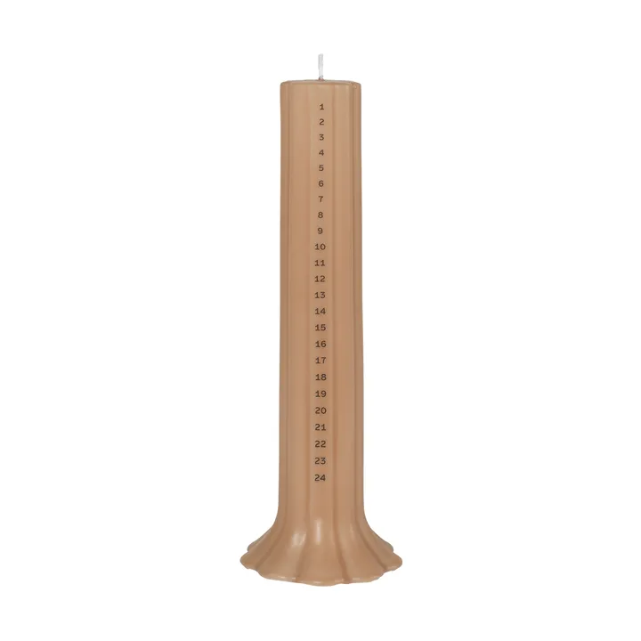 Heli kalenderkaars - Walnut - Broste Copenhagen