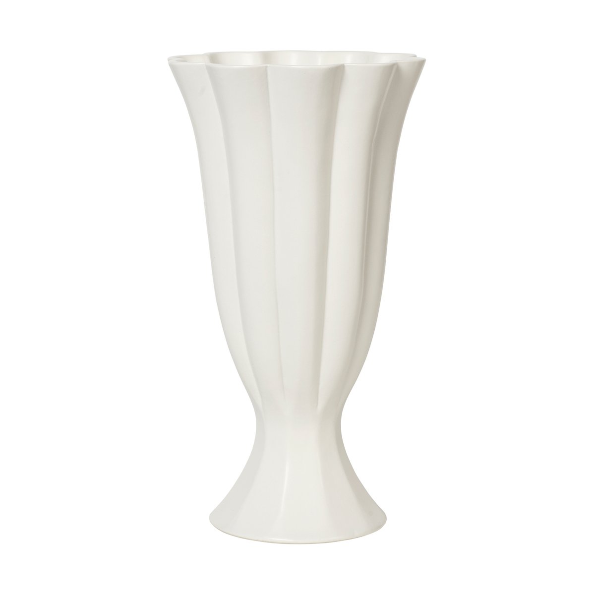 Broste Copenhagen Heli vaas L Cream | Scandinavisch Interieur | Vazen | Beige