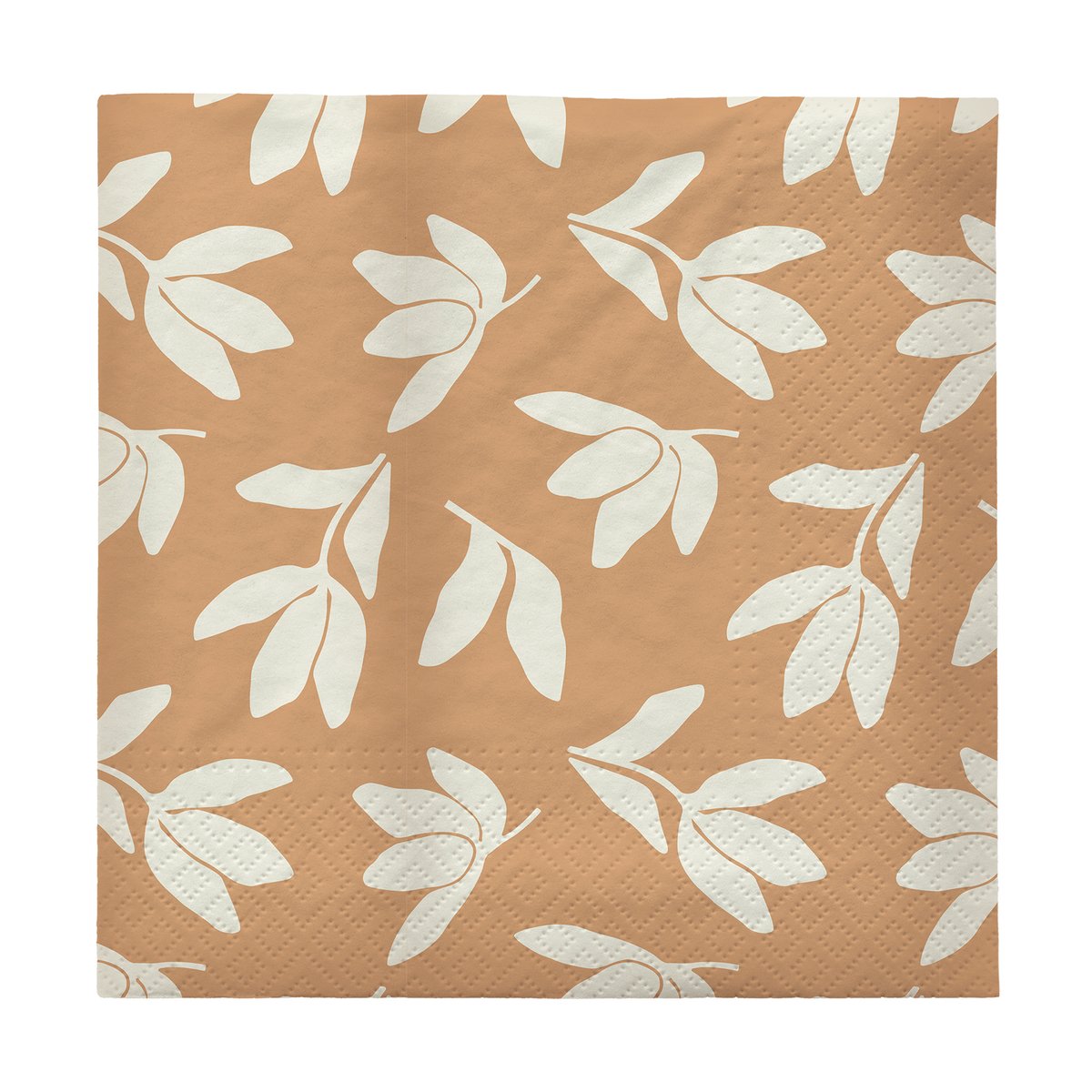 Broste Copenhagen Herbert papieren servetten 33x33 cm 20-pack Cinnamon sand-off white