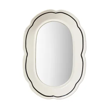 Hilma spiegel 30x45 cm - Off white-zwart - Broste Copenhagen