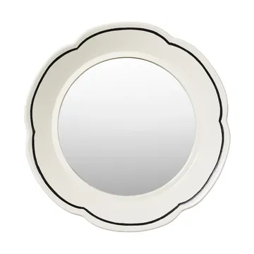 Hilma spiegel Ø36 cm - Off-white-zwart - Broste Copenhagen