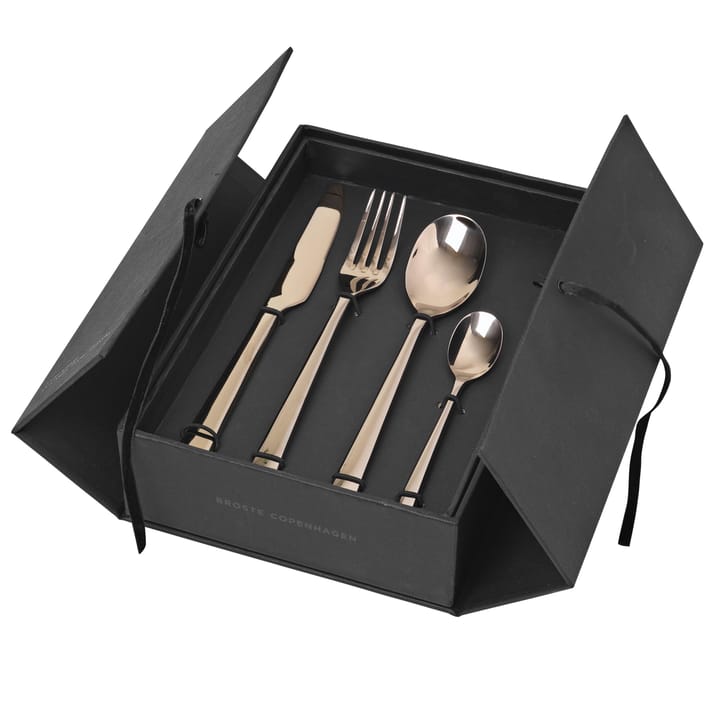 Hune bestek 16-delig - titanium espresso - Broste Copenhagen