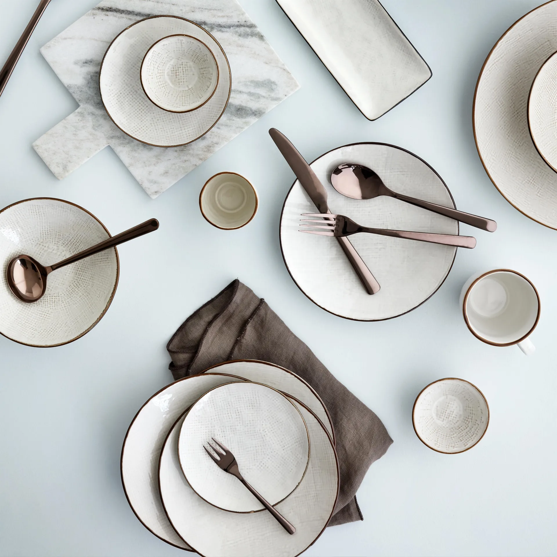 Hune bestek 16-delig, titanium espresso Broste Copenhagen