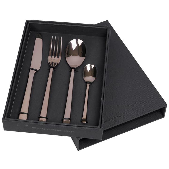 Hune bestekset 4-delig - Titanium espresso - Broste Copenhagen