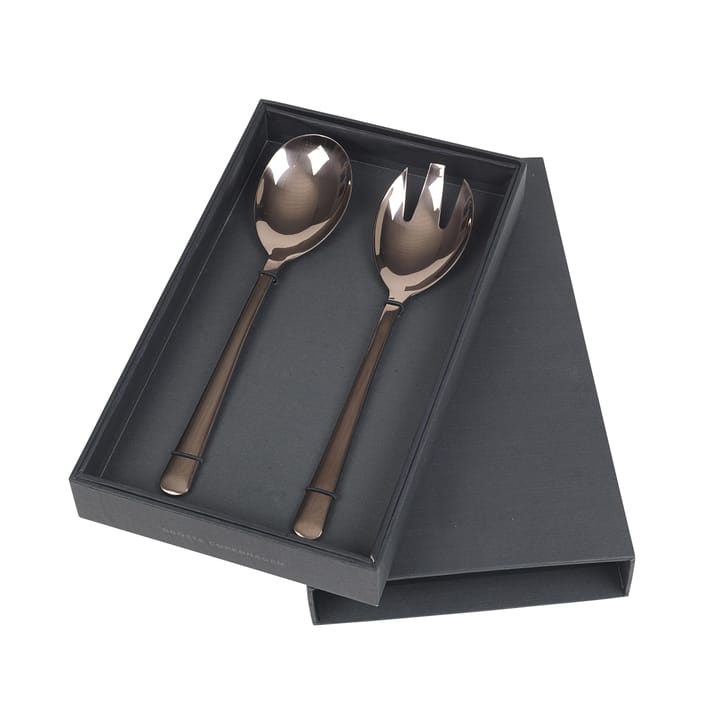 Hune saladebestek  2-pack - titanium espresso - Broste Copenhagen