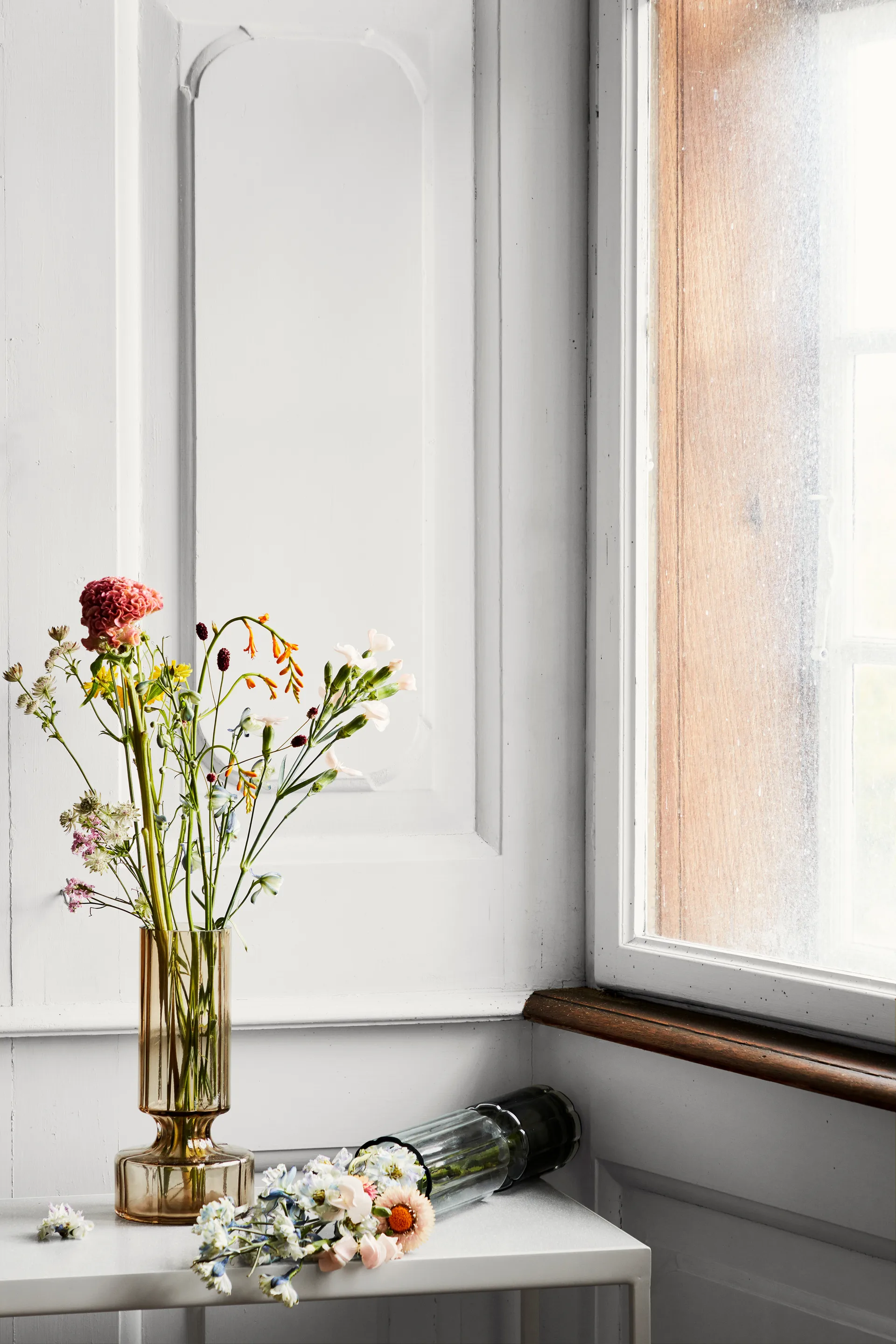 Hyacint glazen vaas 24,9 cm, Indian tan Broste Copenhagen