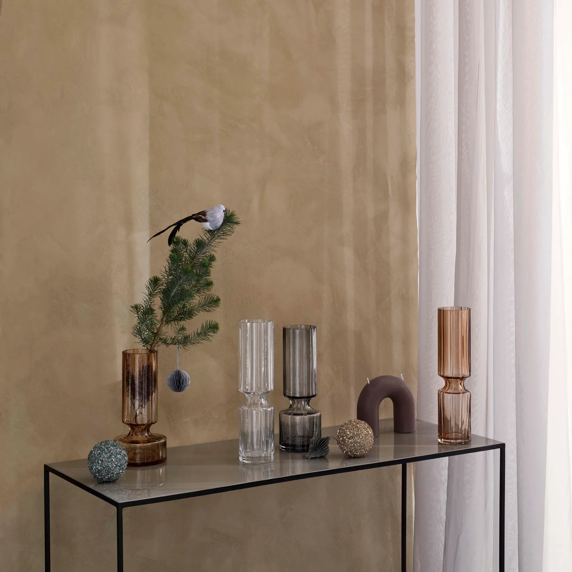 Hyacint glazen vaas 31,7 cm, Clear Broste Copenhagen