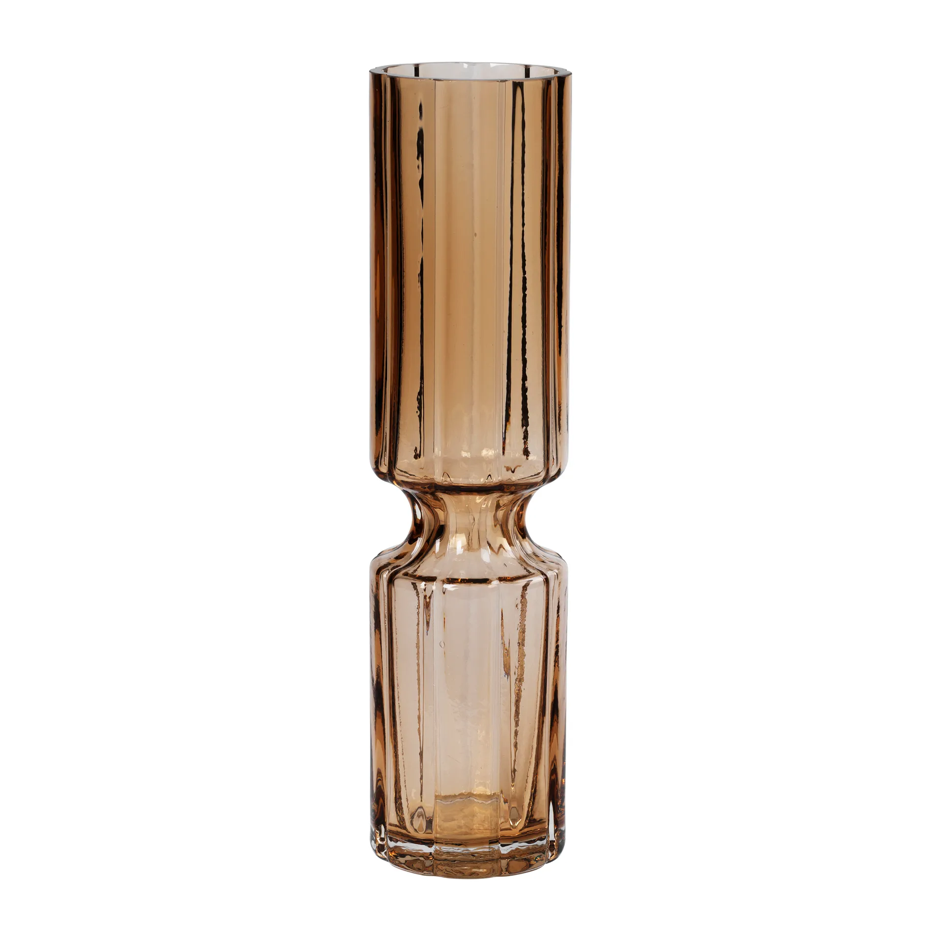 Hyacint glazen vaas 31,7 cm, Indian tan Broste Copenhagen