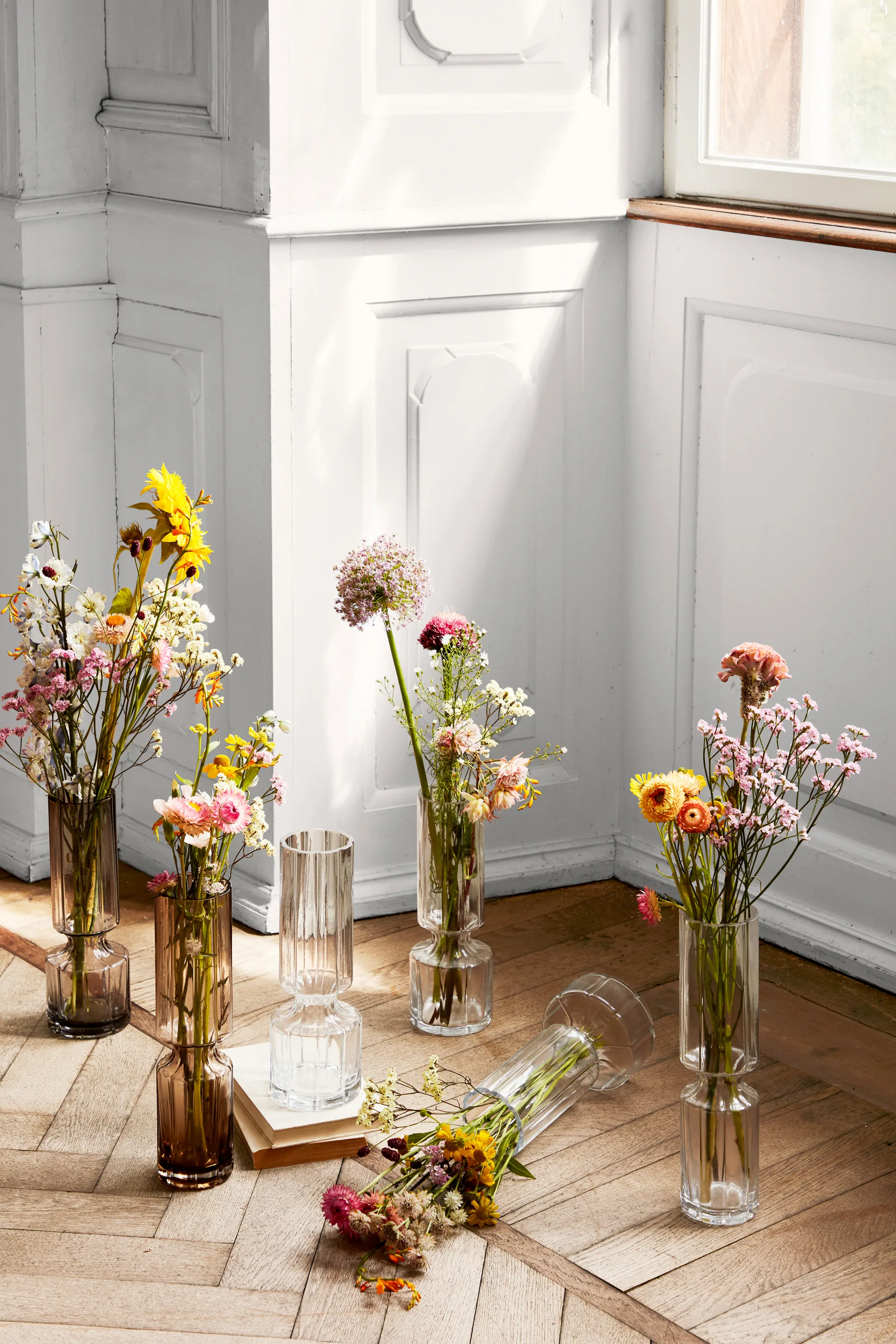 Hyacint glazen vaas 31,7 cm, Indian tan Broste Copenhagen