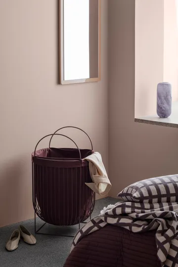 Isa katoenen plaid 130x180 cm - Decadent chocolate-purple - Broste Copenhagen