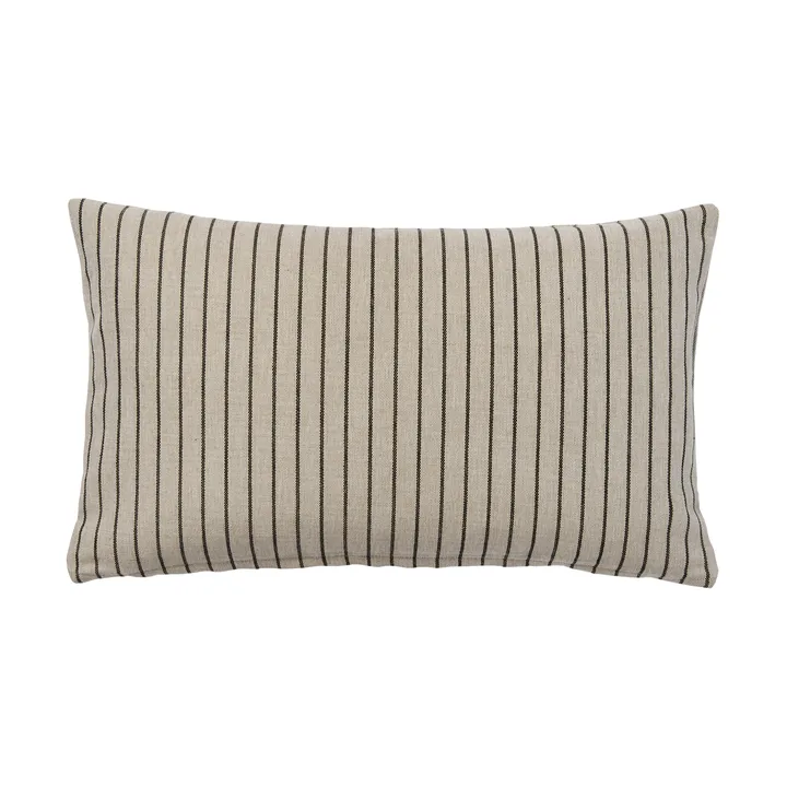 Karen kussenhoes - Licht beige-zwart, 30x50 cm - Broste Copenhagen