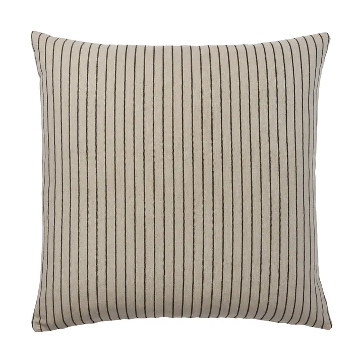 Karen kussenhoes - Light beige-black, 60x60 cm - Broste Copenhagen