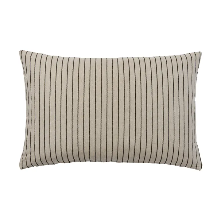 Karen kussenhoes - Light beige-zwart, 40x60 cm - Broste Copenhagen