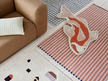 Koi vloerkleed 97x130 cm - Pumkin orange - Broste Copenhagen