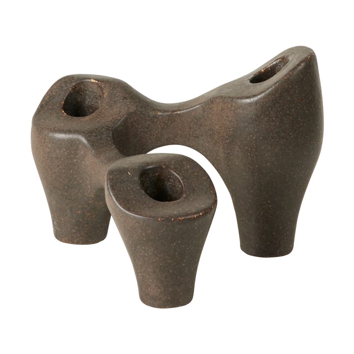 Laia kandelaar 16x14x12 cm, Antique brown Broste Copenhagen