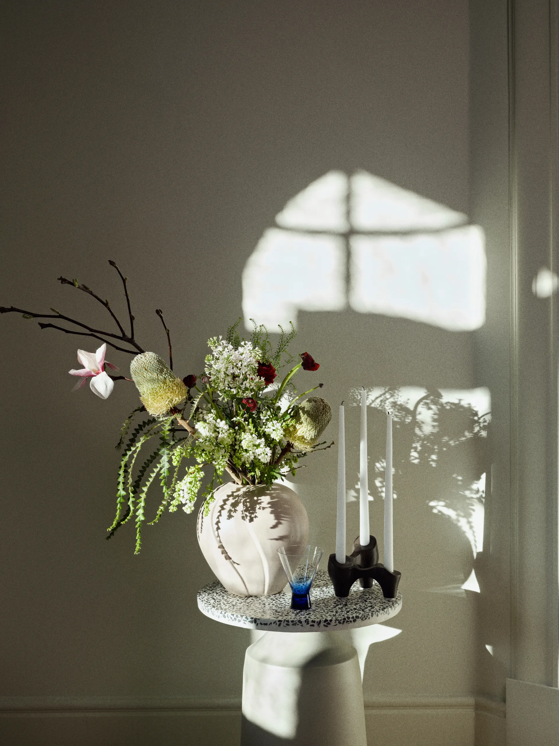 Laia kandelaar 16x14x12 cm, Antique brown Broste Copenhagen