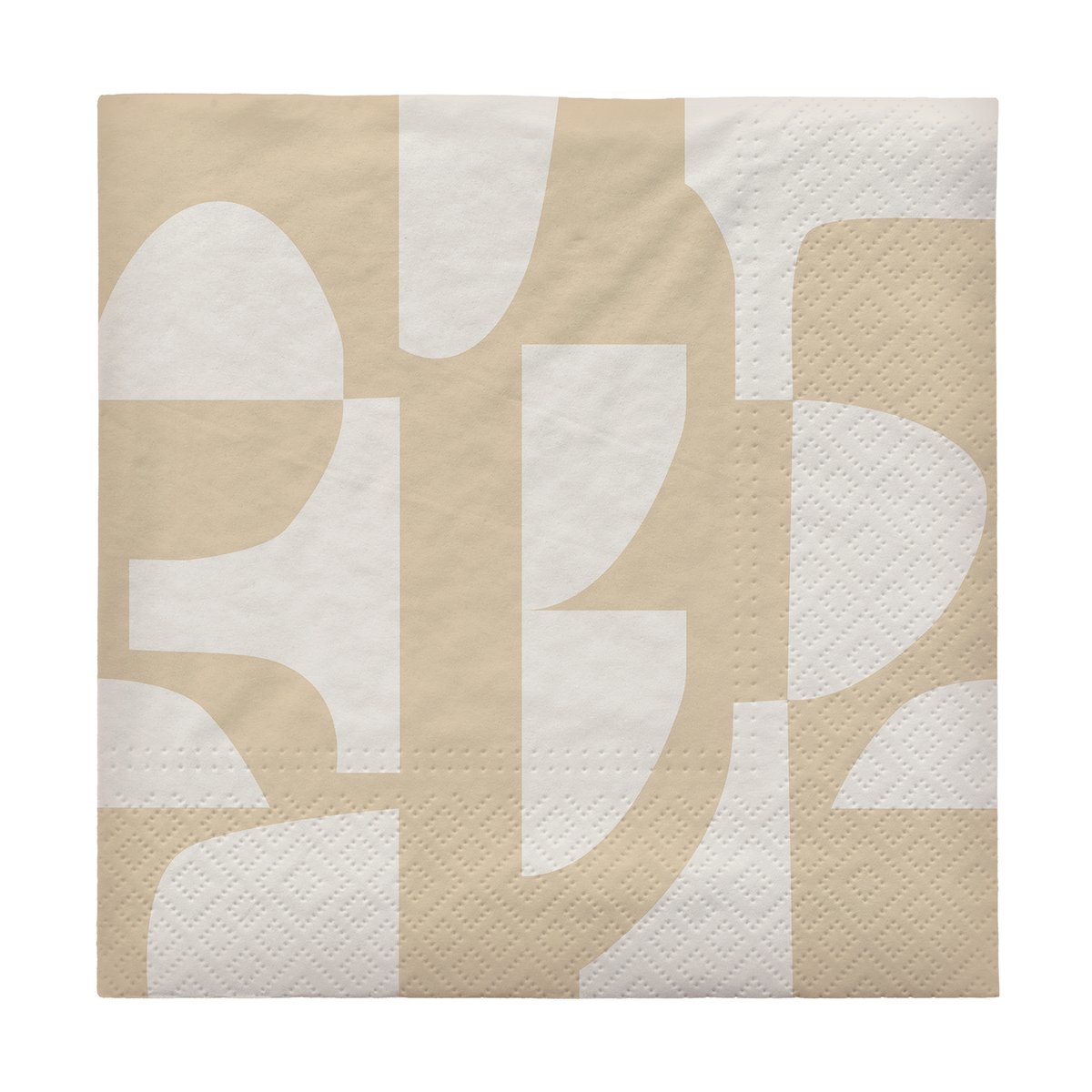 Broste Copenhagen Lara servet 33x33 cm 20-pack Black-off white