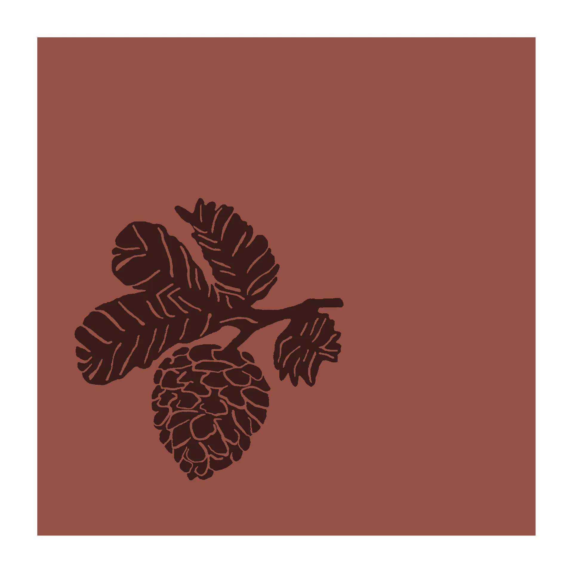Leaf servet 33x33 cm 20-pack, Auburn Broste Copenhagen