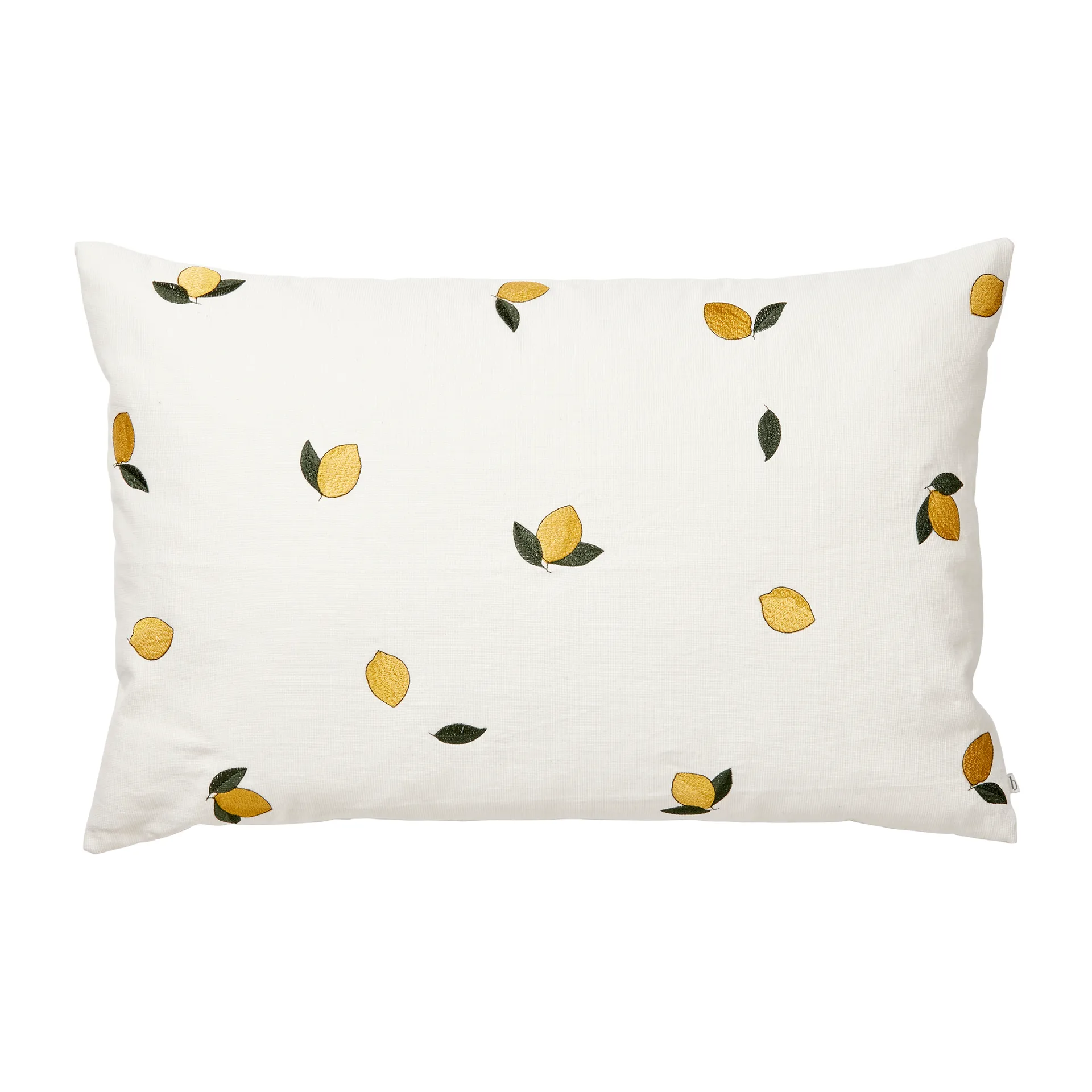 Lemon kussenhoes 40x60 cm, Golden yellow Broste Copenhagen