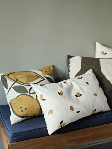 Lemon kussenhoes 40x60 cm - Golden yellow - Broste Copenhagen