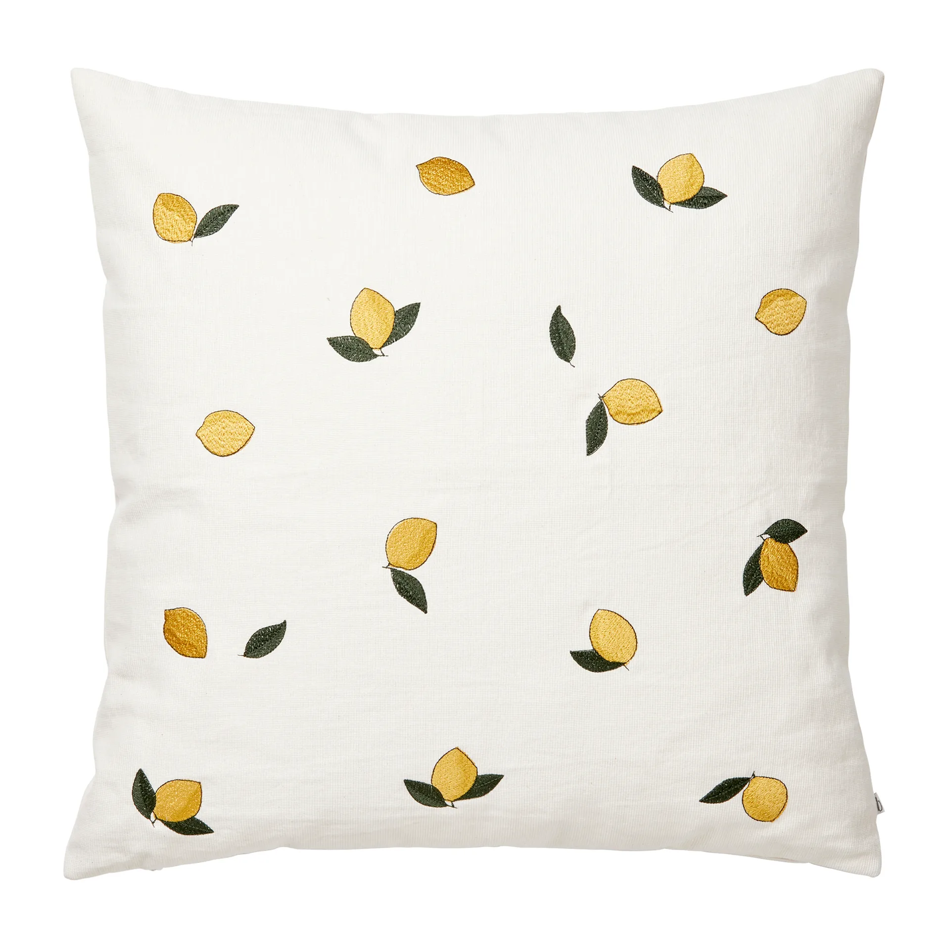 Lemon kussenhoes 50x50 cm, Golden yellow Broste Copenhagen