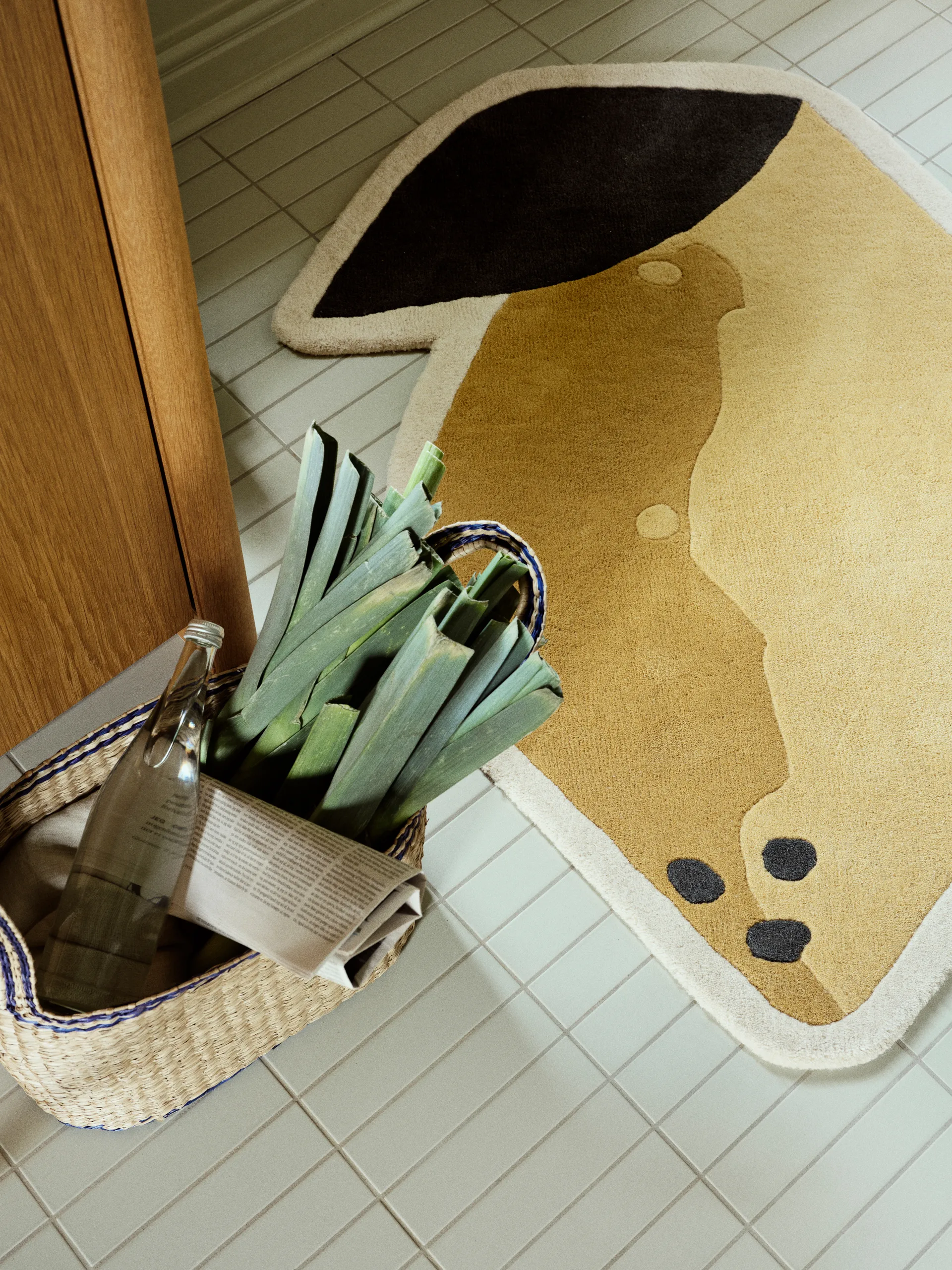 Lemon vloerkleed 86x120 cm, Harvest gold Broste Copenhagen