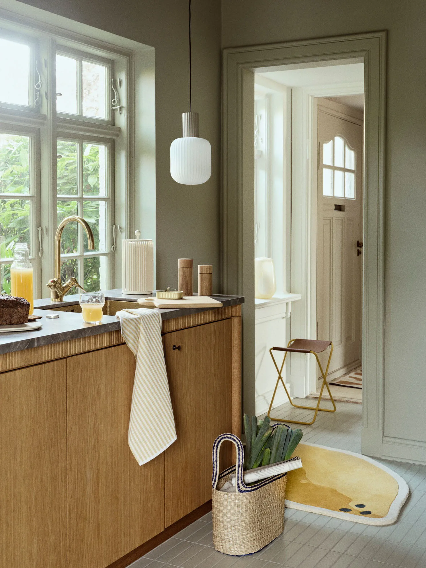 Lemon vloerkleed 86x120 cm, Harvest gold Broste Copenhagen