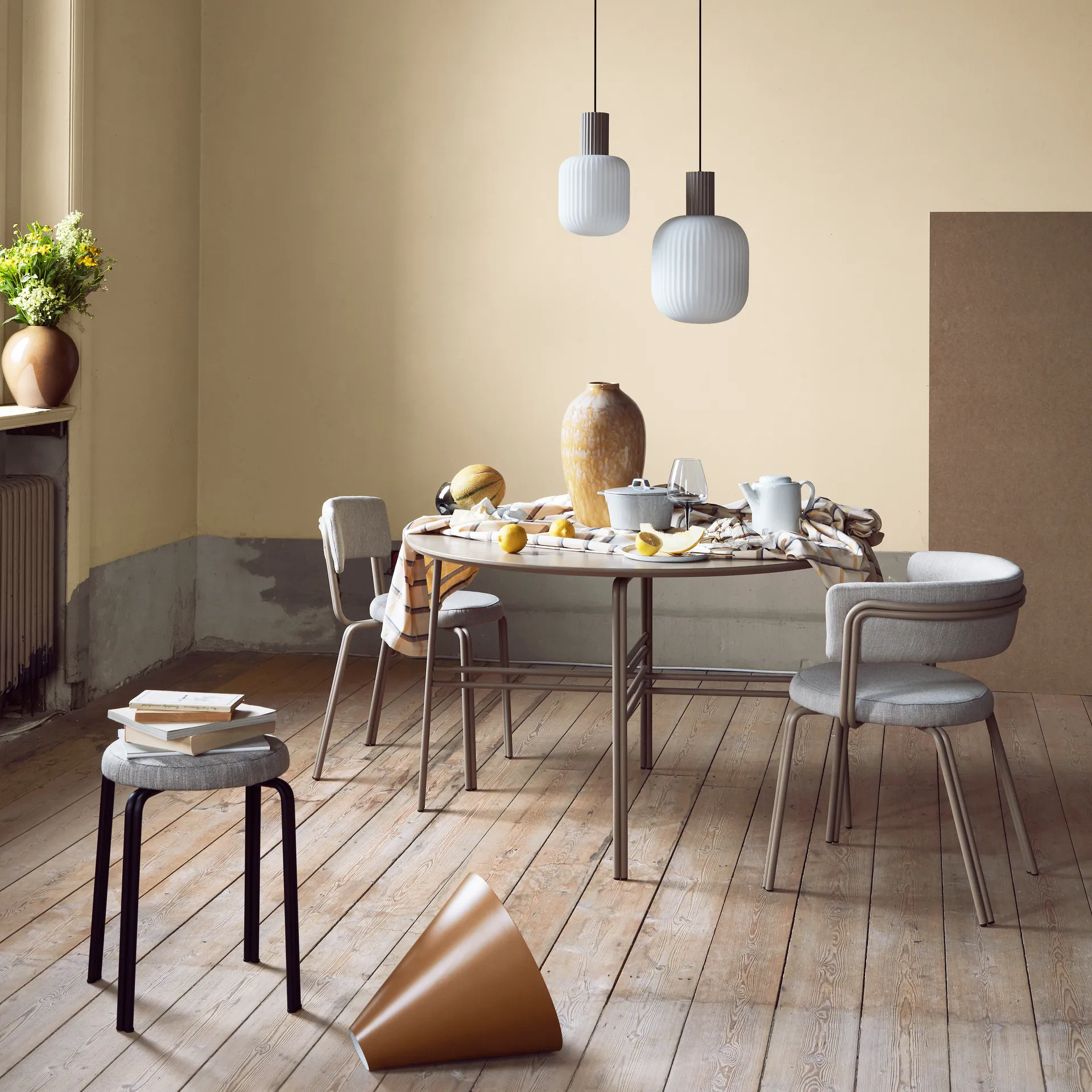 Lolly hanglamp, Zand-wit-Ø27 cm Broste Copenhagen