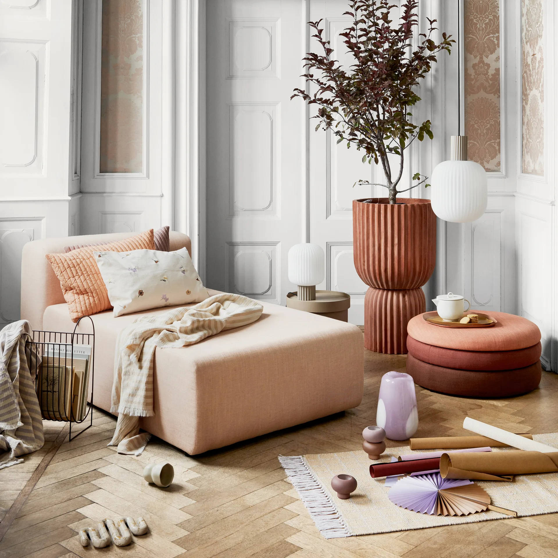 Lolly hanglamp, Zand-wit-Ø27 cm Broste Copenhagen